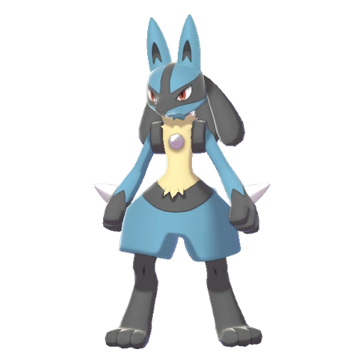Lucario, Front, in Sword & Shield: The Isle of Armor