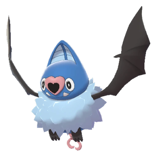 Swoobat, Front, in Sword & Shield: The Crown Tundra