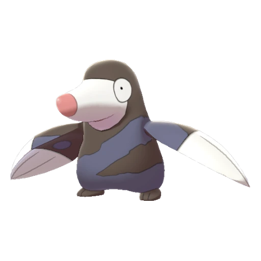 Drilbur, Front, in Sword & Shield: The Isle of Armor