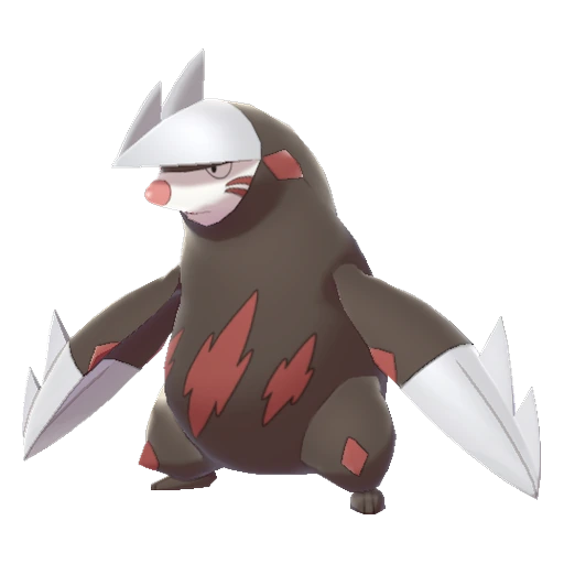 Excadrill, Front, in Sword & Shield: The Isle of Armor
