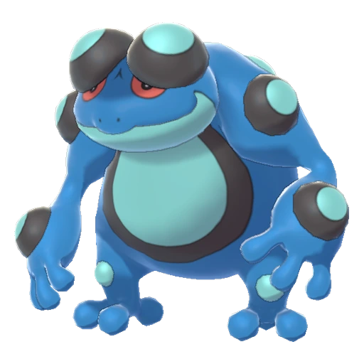 Seismitoad, Front, in Sword & Shield: The Crown Tundra