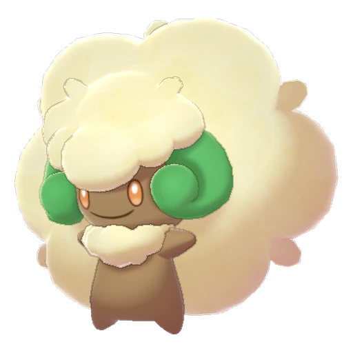 Whimsicott, Front, in Sword & Shield: The Crown Tundra