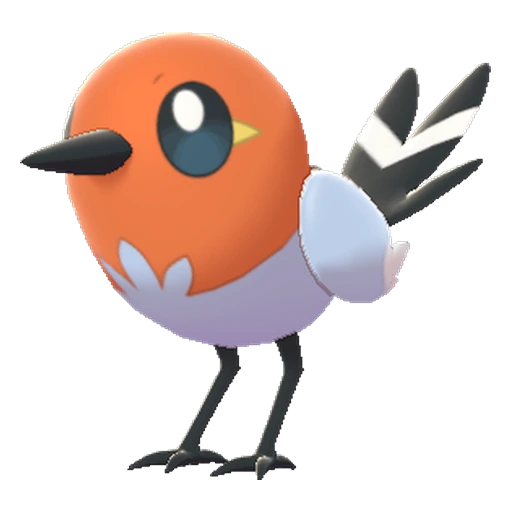 Fletchling, Front, in Sword & Shield: The Isle of Armor