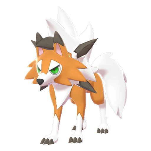 Lycanroc Dusk Form, Front, in Sword & Shield: The Isle of Armor
