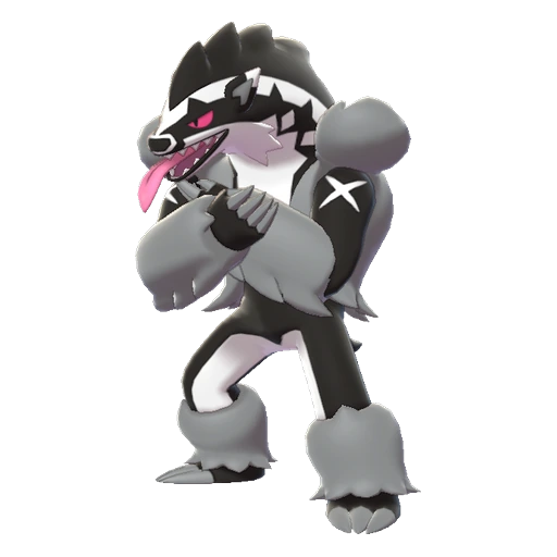 Obstagoon, Front, in Sword & Shield: The Crown Tundra