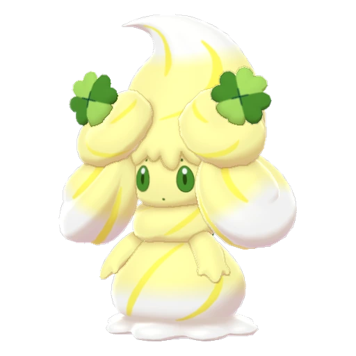 Alcremie Lemon Cream Clover, Front, in Sword & Shield: The Crown Tundra
