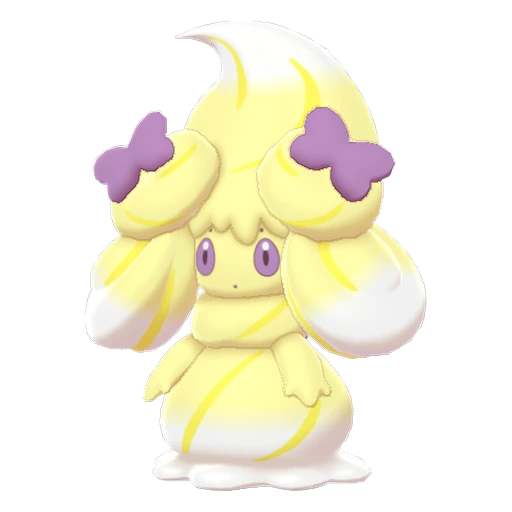 Alcremie Lemon Cream Ribbon, Front, in Sword & Shield: The Crown Tundra