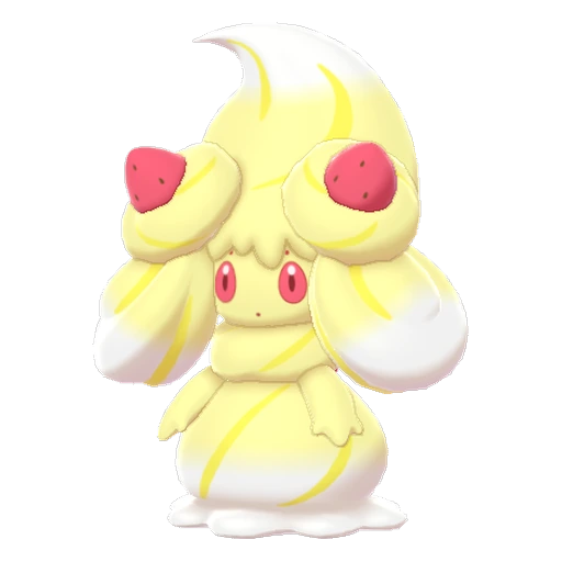 Alcremie Lemon Cream Strawberry, Front, in Sword & Shield: The Crown Tundra