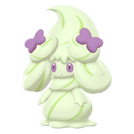 Alcremie Matcha Cream Ribbon, Front, in Sword & Shield: The Crown Tundra