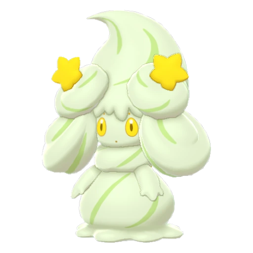 Alcremie Matcha Cream Star, Front, in Sword & Shield: The Crown Tundra