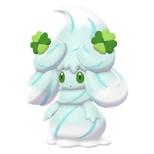 Alcremie Mint Cream Clover, Front, in Sword & Shield: The Crown Tundra