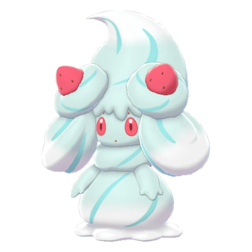 Alcremie Mint Cream Strawberry, Front, in Sword & Shield: The Crown Tundra