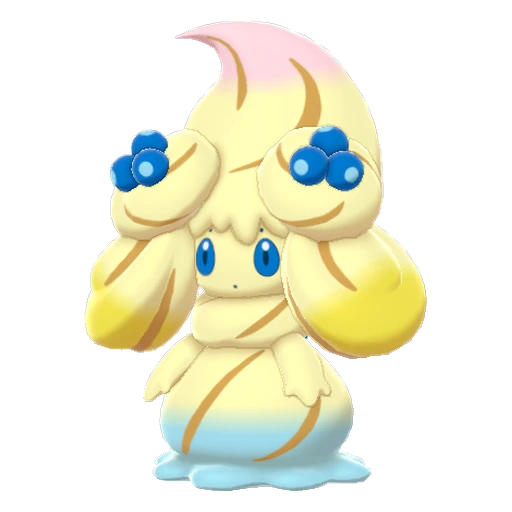 Alcremie Rainbow Swirl Berry, Front, in Sword & Shield: The Crown Tundra