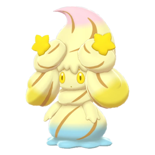 Alcremie Rainbow Swirl Star, Front, in Sword & Shield: The Crown Tundra
