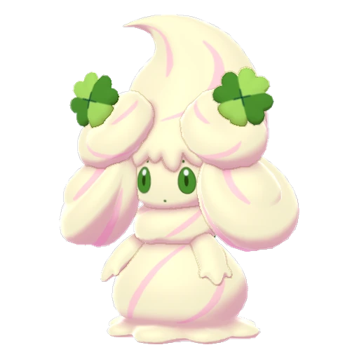Alcremie Vanilla Cream Clover, Front, in Sword & Shield: The Crown Tundra
