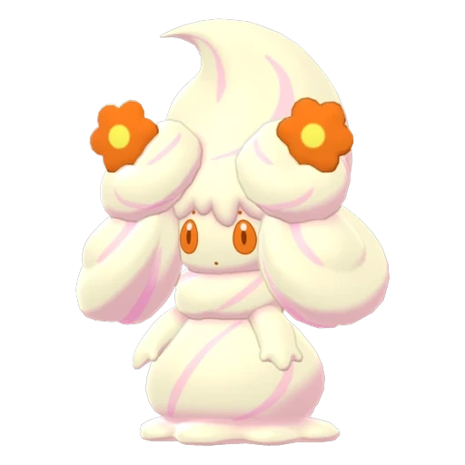 Alcremie Vanilla Cream Flower, Front, in Sword & Shield: The Crown Tundra