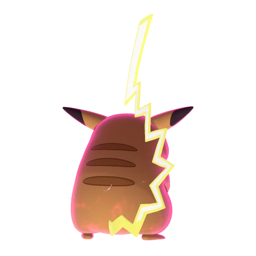 Pikachu Gigantamax, Back, in Sword & Shield