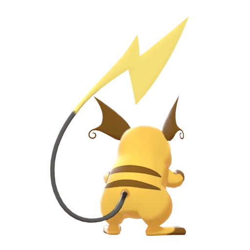 Raichu, Back, in Sword & Shield: The Isle of Armor