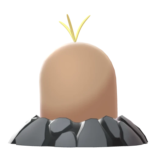 Diglett Alolan, Back, in Sword & Shield: The Isle of Armor