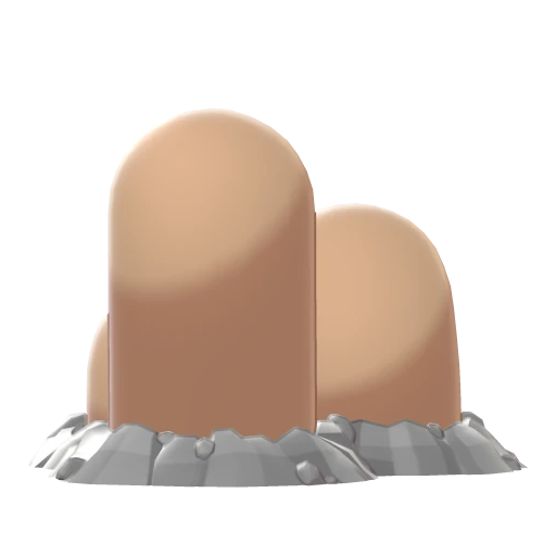 Dugtrio, Back, in Sword & Shield: The Crown Tundra