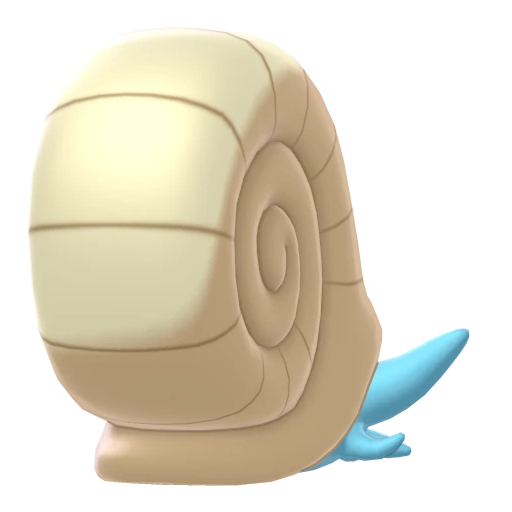 Omanyte, Back, in Sword & Shield: The Crown Tundra