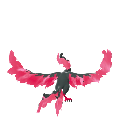 Moltres Galarian, Back, in Sword & Shield: The Crown Tundra