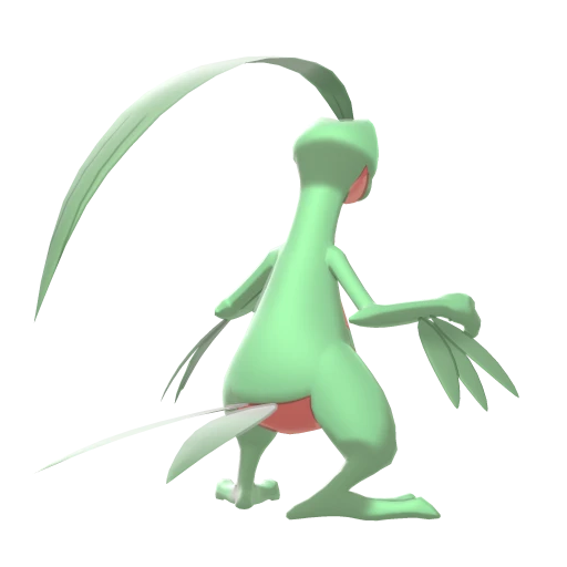 Grovyle, Back, in Sword & Shield: The Crown Tundra