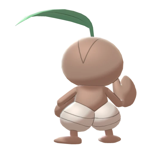 Nuzleaf, Back, in Sword & Shield