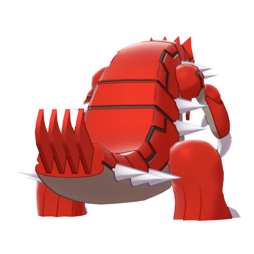 Groudon, Back, in Sword & Shield: The Crown Tundra