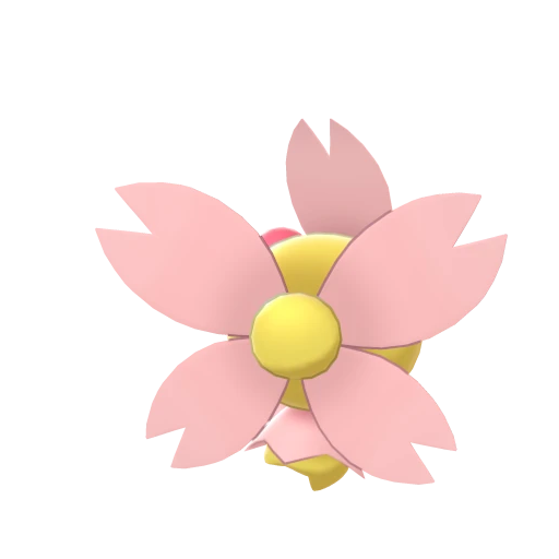 Cherrim Sunshine Form, Back, in Sword & Shield