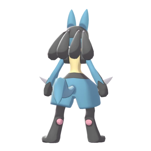 Lucario, Back, in Sword & Shield: The Isle of Armor
