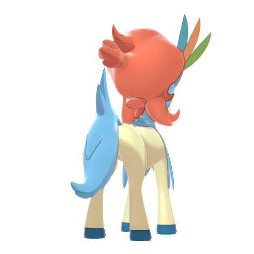 Keldeo Resolute Form, Back, in Sword & Shield: The Crown Tundra