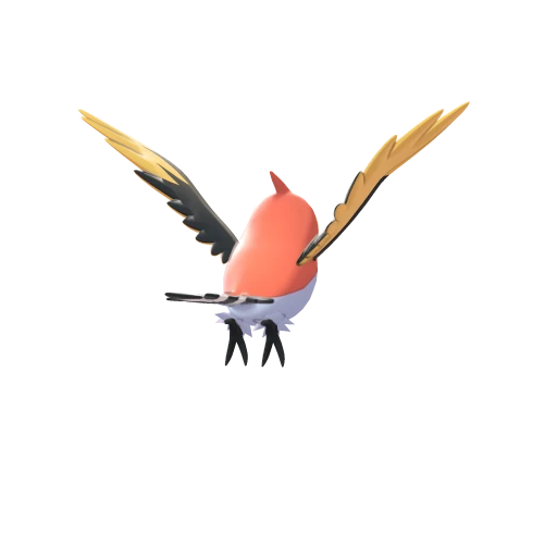 Fletchinder, Back, in Sword & Shield