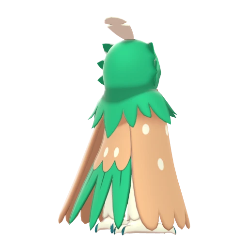 Decidueye, Back, in Sword & Shield: The Isle of Armor
