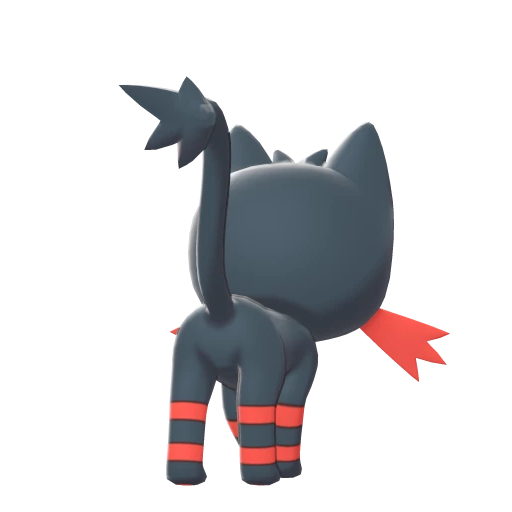 Litten, Back, in Sword & Shield