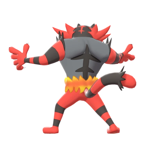Incineroar, Back, in Sword & Shield: The Isle of Armor