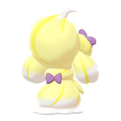 Alcremie Lemon Cream Ribbon, Back, in Sword & Shield: The Crown Tundra