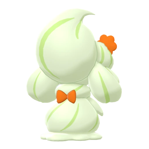 Alcremie Matcha Cream Flower, Back, in Sword & Shield: The Crown Tundra