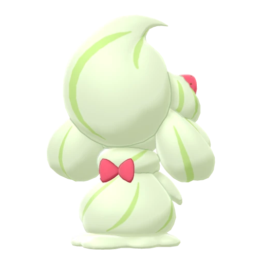 Alcremie Matcha Cream Strawberry, Back, in Sword & Shield
