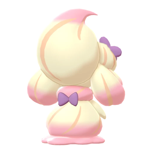 Alcremie Ruby Swirl Ribbon, Back, in Sword & Shield