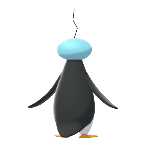 Eiscue Noice Face, Back, in Sword & Shield
