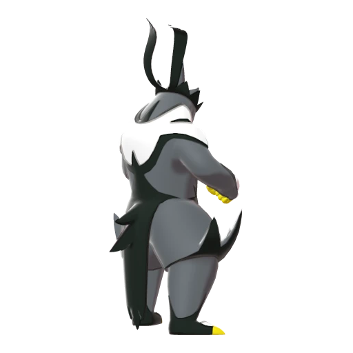 Urshifu Single Strike Style, Back, in Sword & Shield: The Isle of Armor