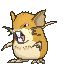 Raticate, Front, in Sun & Moon