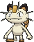 Meowth, Front, in Ultra Sun & Ultra Moon