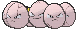 Exeggcute, Front, in Ultra Sun & Ultra Moon