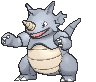 Rhydon, Front, in Ultra Sun & Ultra Moon