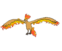 Moltres, Front, in Sun & Moon