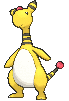 Ampharos, Front, in Ultra Sun & Ultra Moon