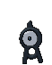 Unown A, Front, in Sun & Moon