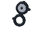 Unown B, Front, in Sun & Moon